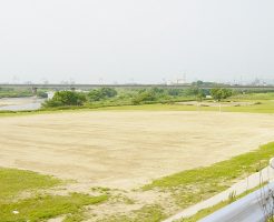 渡橋河川緑地運動場（左岸）サッカー場